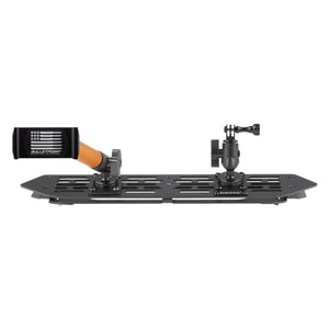 RubiGrid® 2018-2023 Jeep Wrangler JL & 2020-2023 Jeep Gladiator Multi-Device Platform Dash Mount with Orange Arms