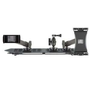 RubiGrid® 2018-2023 Jeep Wrangler JL & 2020-2023 Jeep Gladiator Multi-Device Platform Dash Mount with Black Arms