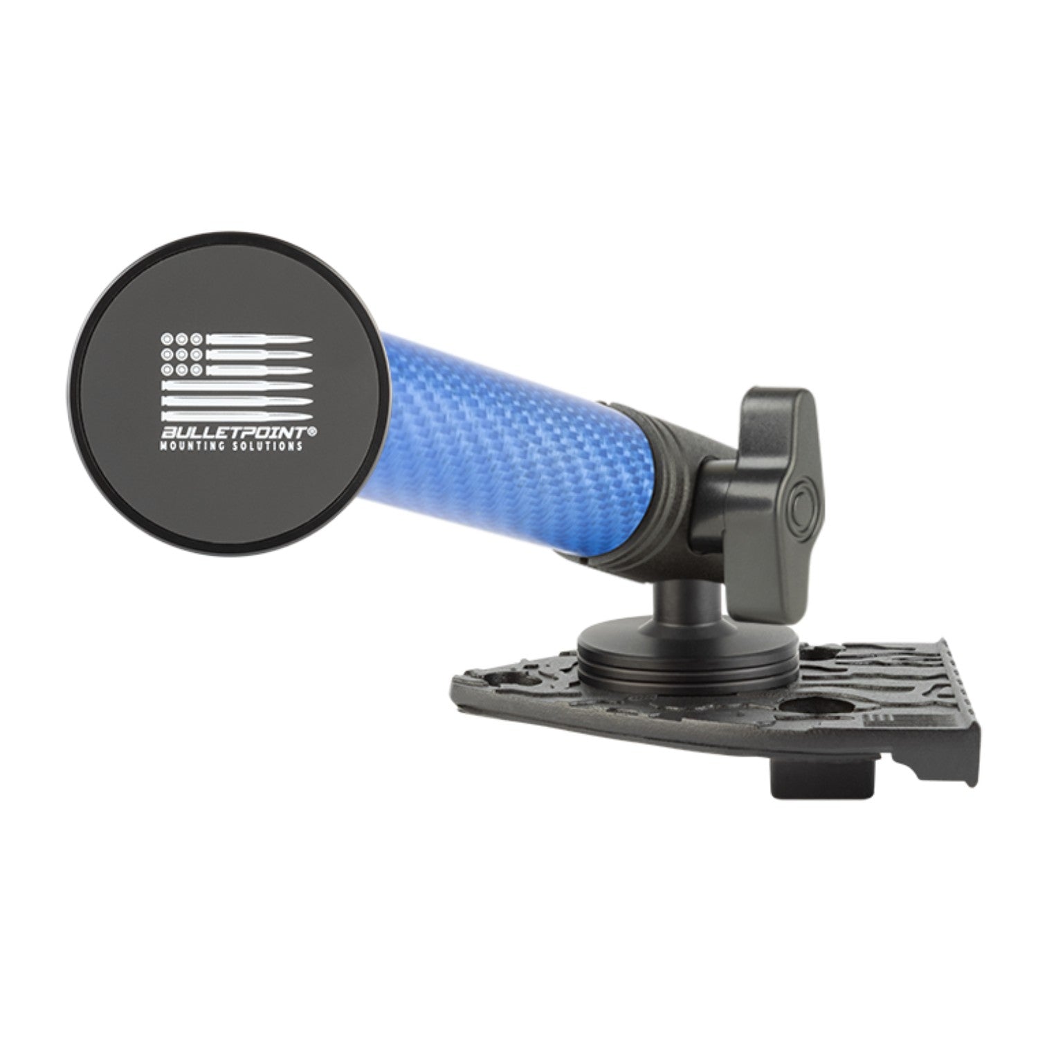 2021-2023 Jeep Wrangler 4xe Single Ball Driver Side Phone Holder with Blue Arm