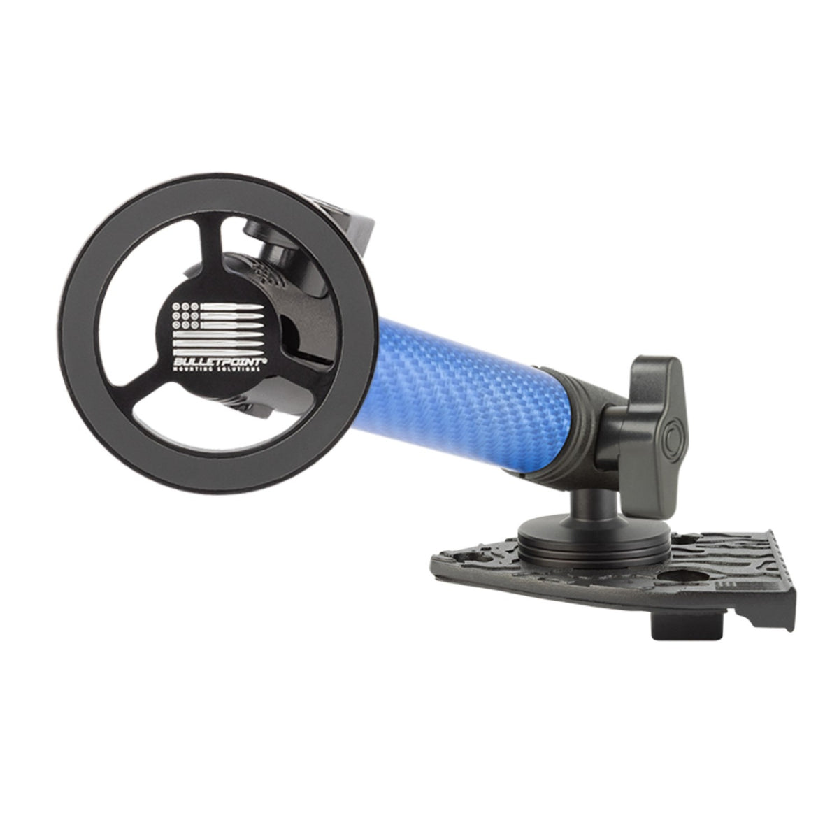2021-2023 Jeep Wrangler 4xe Single Ball Driver Side Phone Holder with Blue Arm