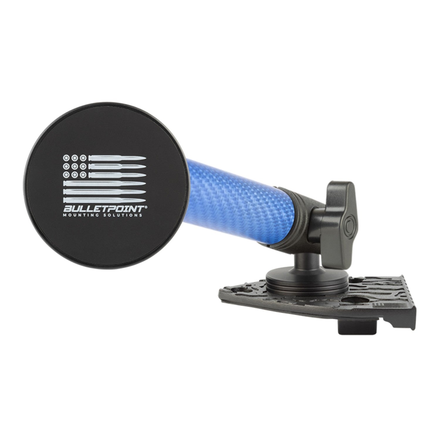 2021-2023 Jeep Wrangler 4xe Single Ball Driver Side Phone Holder with Blue Arm