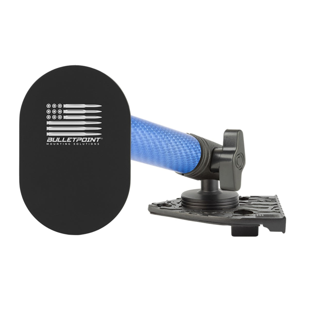 2021-2023 Jeep Wrangler 4xe Single Ball Driver Side Phone Holder with Blue Arm
