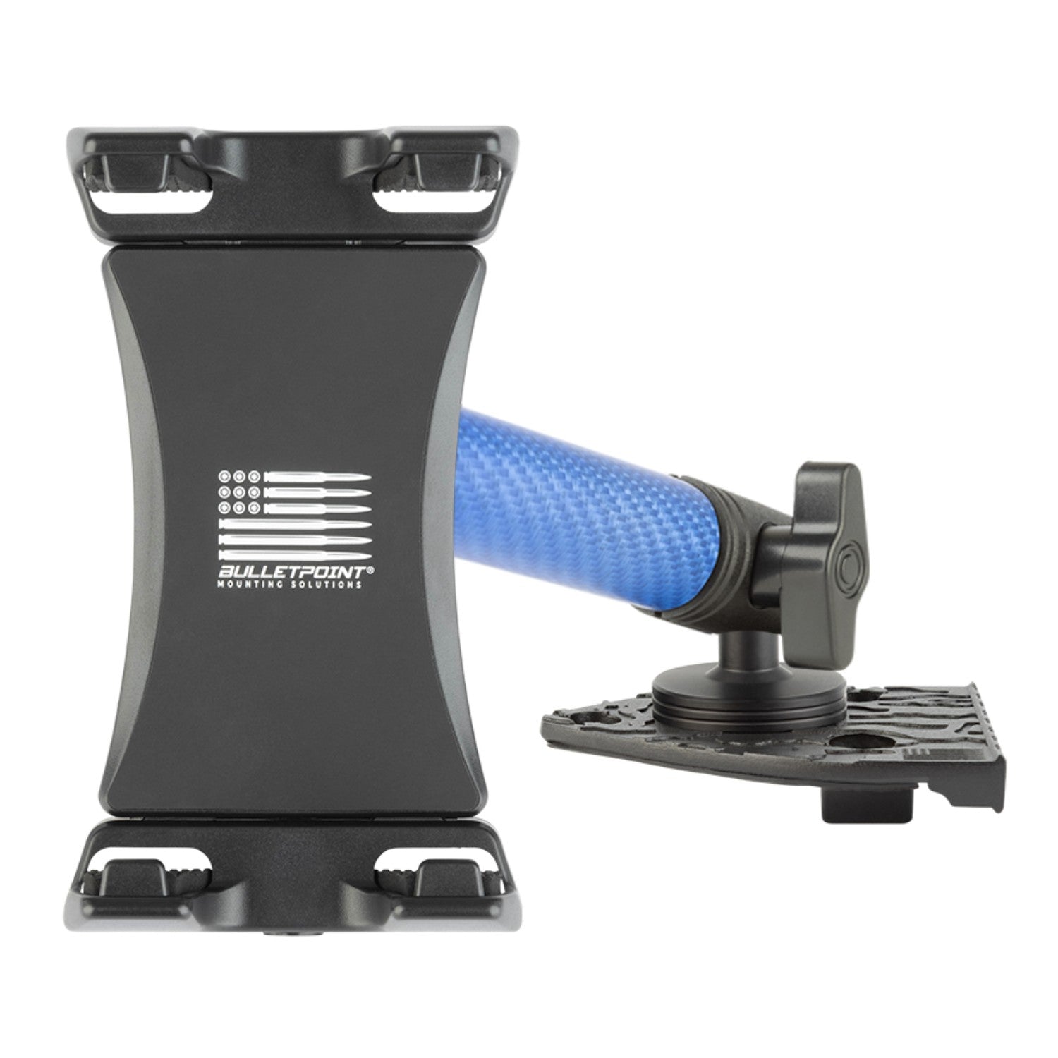 2021-2023 Jeep Wrangler 4xe Single Ball Driver Side Phone Holder with Blue Arm