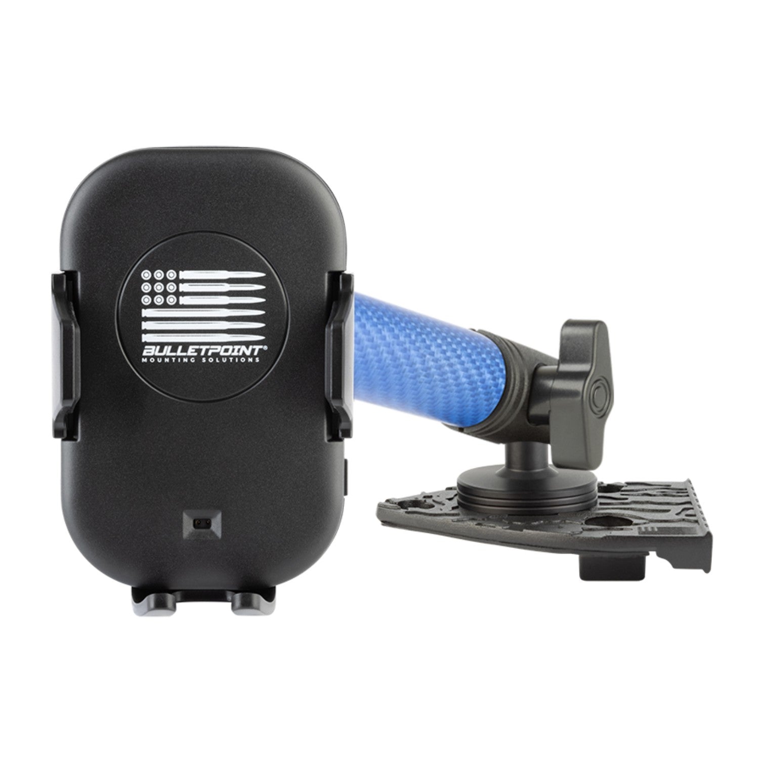 2021-2023 Jeep Wrangler 4xe Single Ball Driver Side Phone Holder with Blue Arm
