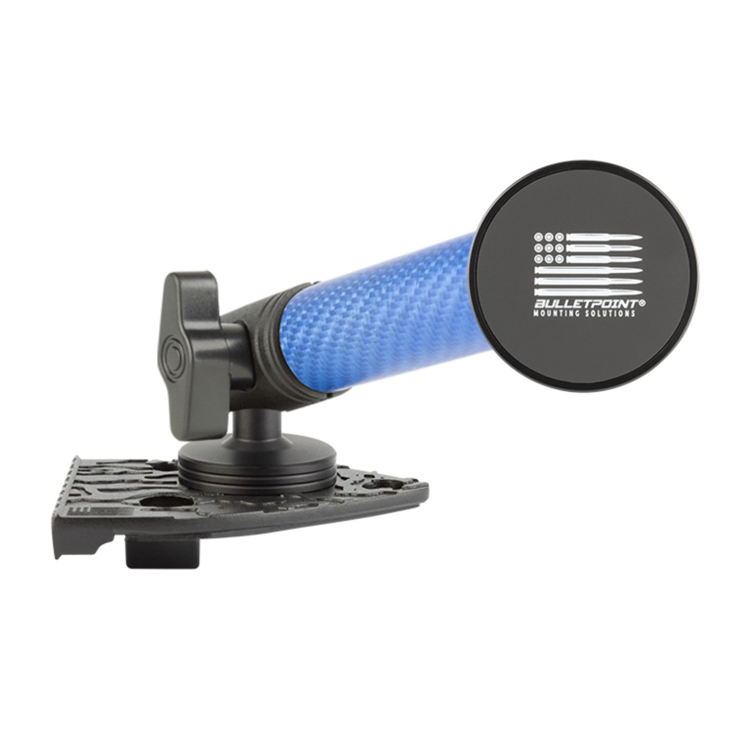 2021-2023 Jeep Wrangler 4xe Single Ball Passenger Side Phone Holder with Blue Arm