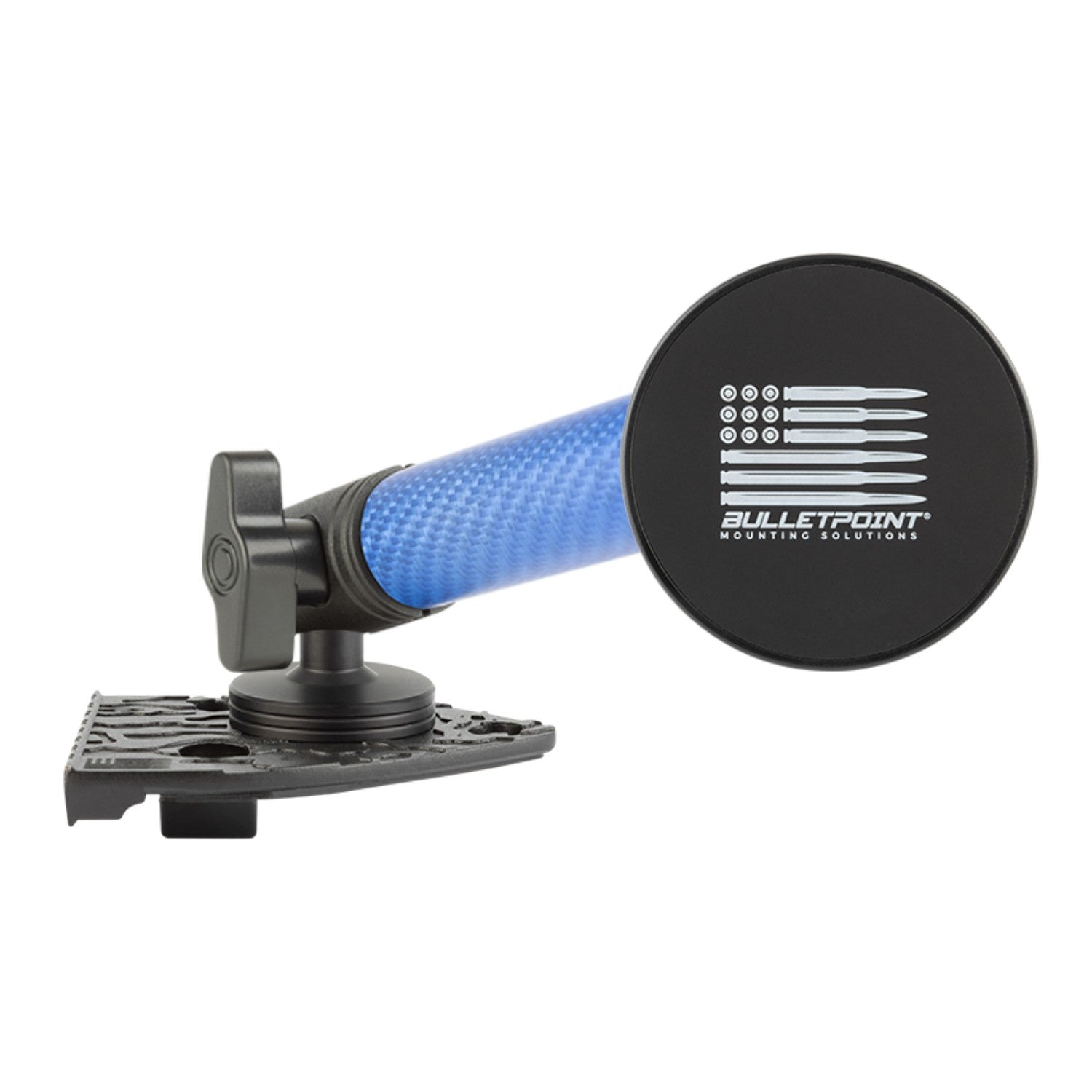 2021-2023 Jeep Wrangler 4xe Single Ball Passenger Side Phone Holder with Blue Arm