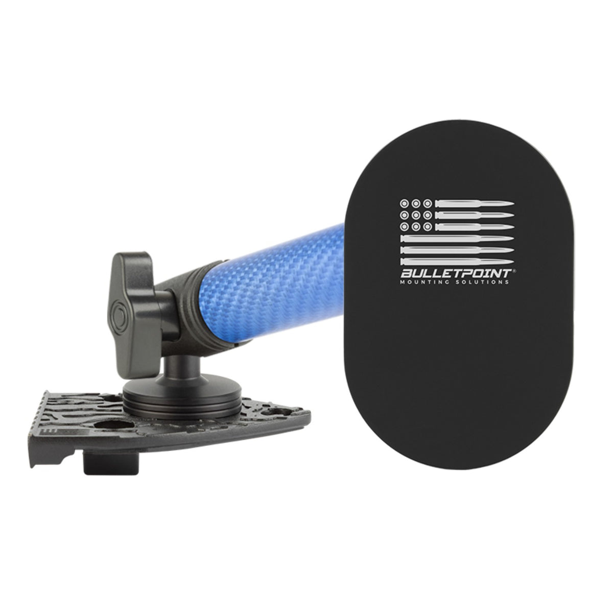 2021-2023 Jeep Wrangler 4xe Single Ball Passenger Side Phone Holder with Blue Arm