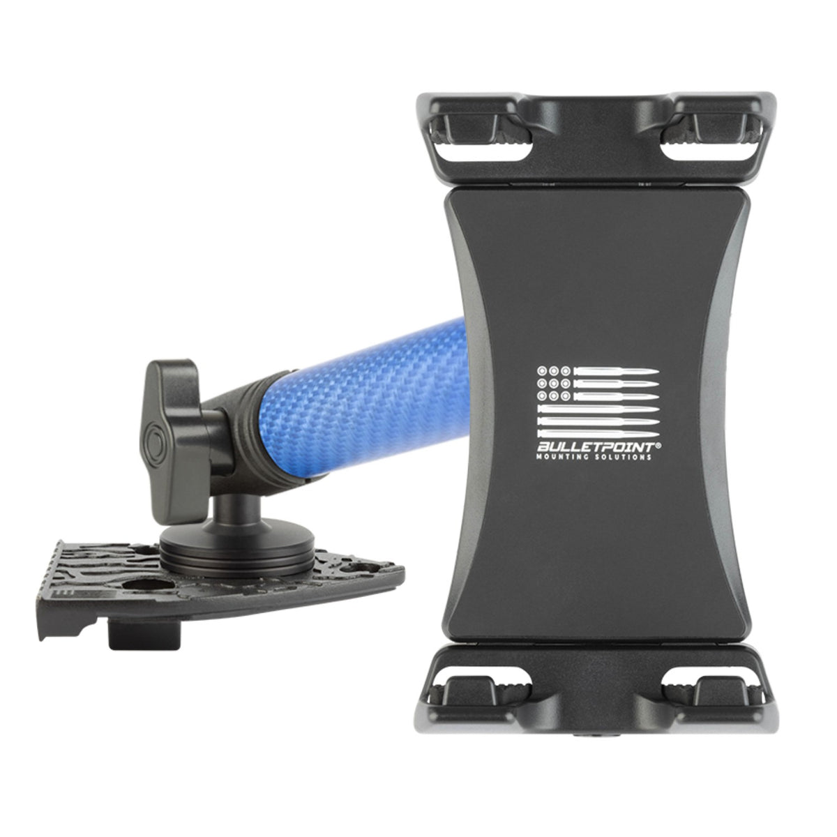 2021-2023 Jeep Wrangler 4xe Single Ball Passenger Side Phone Holder with Blue Arm