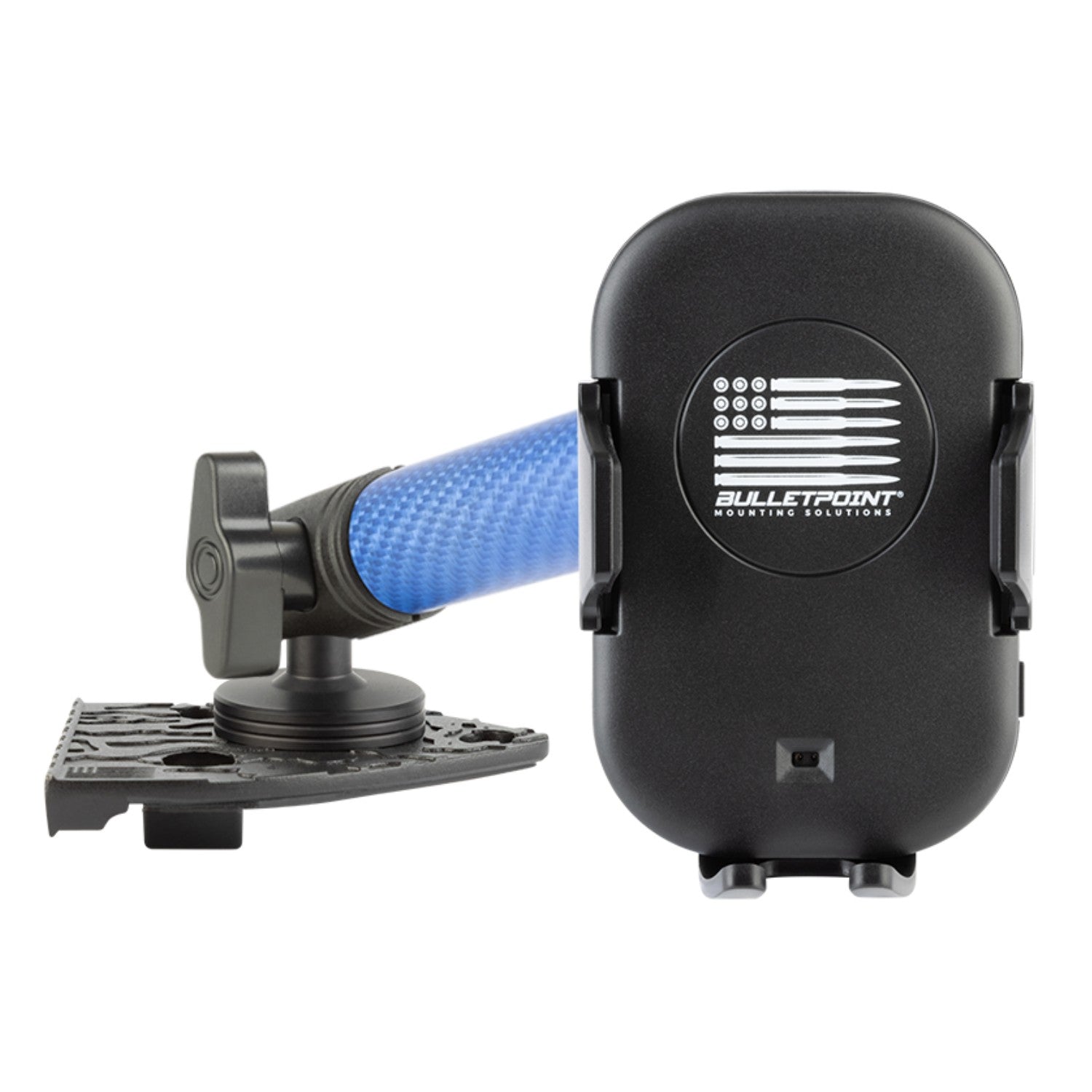 2021-2023 Jeep Wrangler 4xe Single Ball Passenger Side Phone Holder with Blue Arm