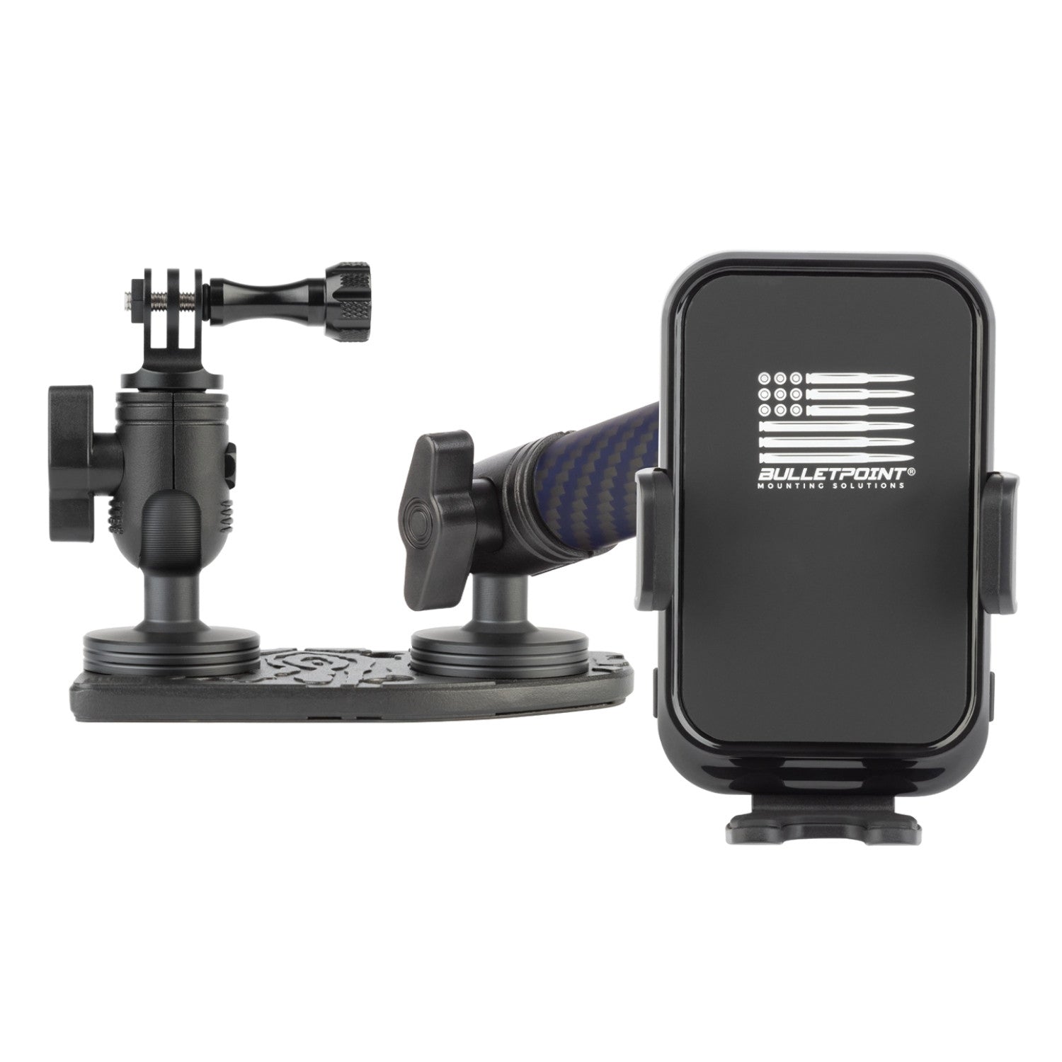 2024+ Jeep Wrangler JL & Jeep Gladiator Passenger Side Dual Ball Metal Dash Mount Phone Holder