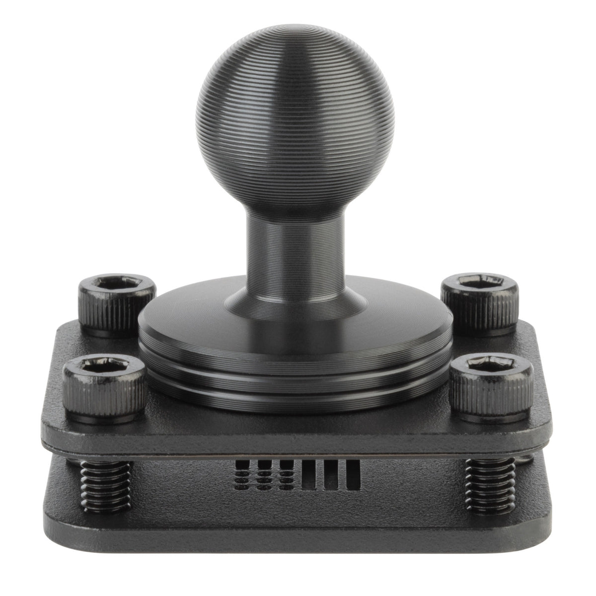 4-Hole AMPS Mounting Plate with 20mm Ball Mount + Metal Backing Plate (includes Installation Hardware)