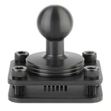 4-Hole AMPS Mounting Plate with 20mm Ball Mount + Metal Backing Plate (includes Installation Hardware)