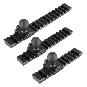 Bulletpoint Picatinny-Style Rail Attachments for RubiGrid® Dash Mounts (various sizes)