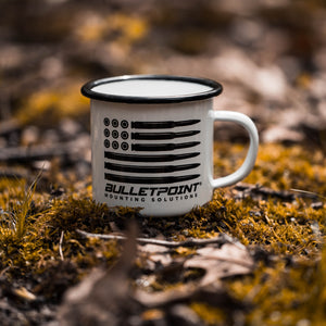 Bulletpoint 12oz Enamel Camping Mug