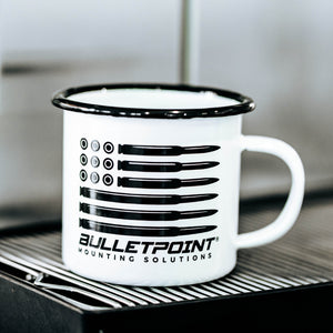 Bulletpoint 12oz Enamel Camping Mug