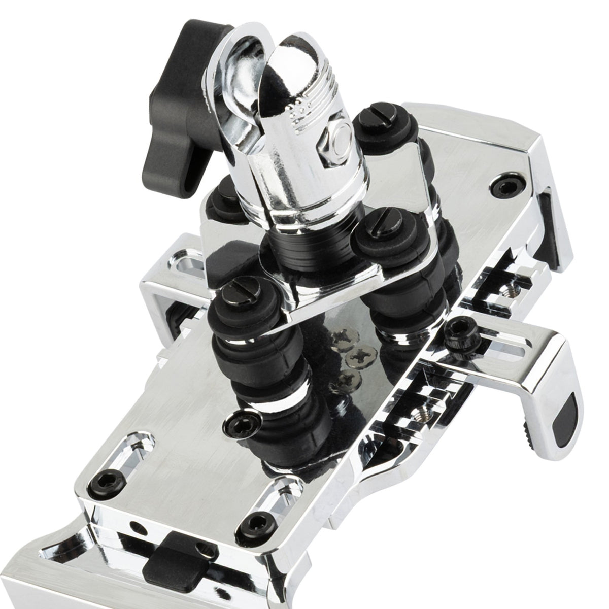 Chrome Anti-Vibration Universal Spring-Loaded Phone Holder with 20mm Connector Nubby Edition