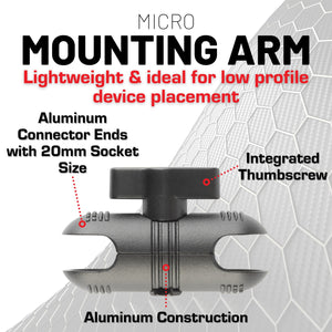 Carbon Fiber/Kevlar Hybrid Mount Arm - Matte Finish