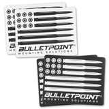 Bulletpoint Logo Decal 4-Pack – White & Black Mixed Set
