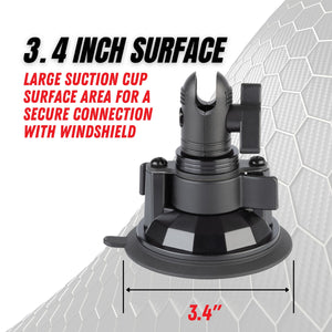 Suction Cup Mount 3.4" Diameter with 20mm Connector End