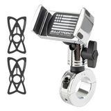 Motorcycle Handlebar Low-Profile Phone Mount - Chrome Finish