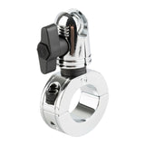 Multi-Size Chrome Bar Clamp with 20mm Connector End compatible with 7/8" to 1.25" Bars
