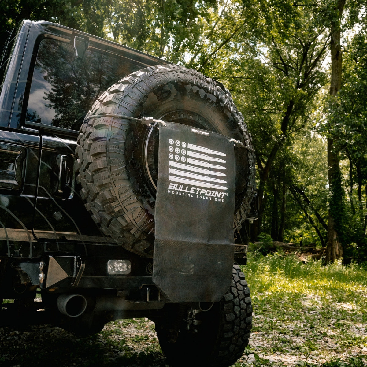 Bulletpoint Spare Tire Hanging Mesh Bag with Dual Carabiner Bungee Cord