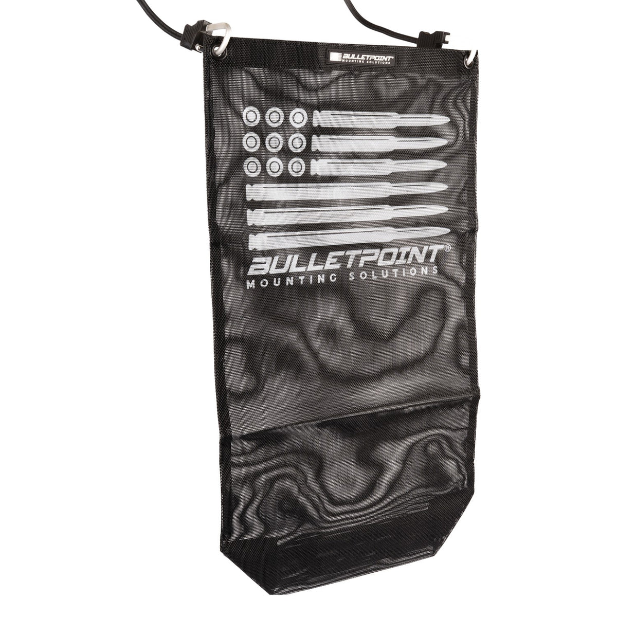 Bulletpoint Spare Tire Hanging Mesh Bag with Dual Carabiner Bungee Cord