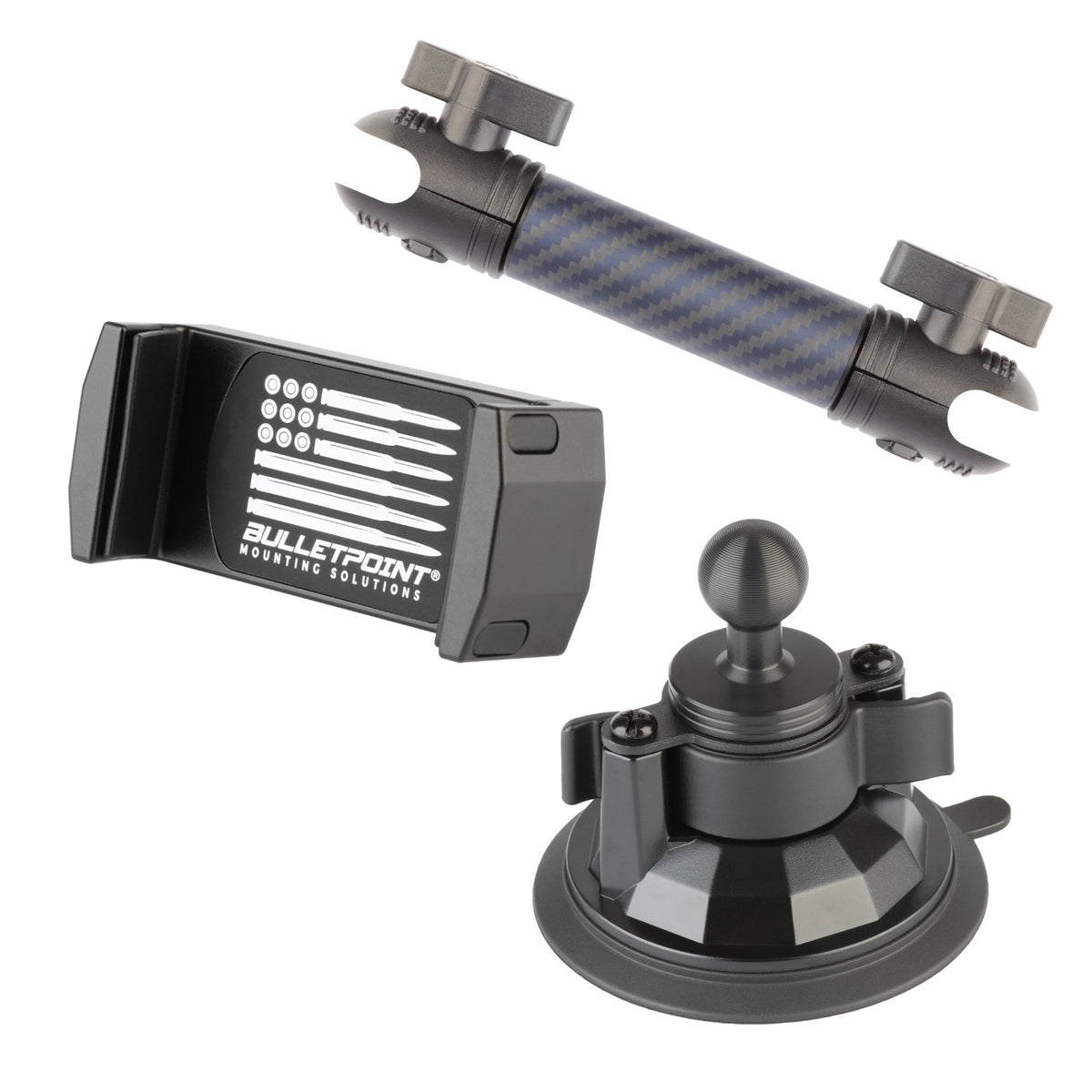 Suction Cup Mount 3.4&quot; Diameter with Integrated 20mm Mounting Ball