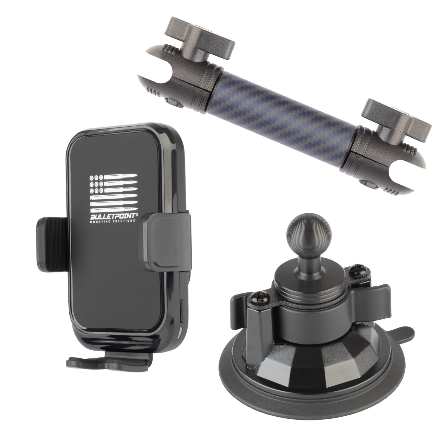 Suction Cup Mount 3.4" Diameter with Integrated 20mm Mounting Ball
