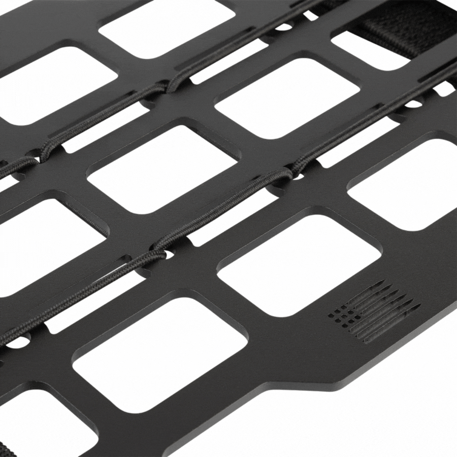 Aluminum Tactical MOLLE Panel Storage Organizer for Sun Visor - Universal Fitment