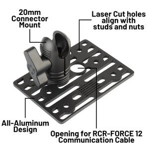 Switch Pros RCR-FORCE 12 Switch Panel Mount with 20mm Connector Nubby Edition