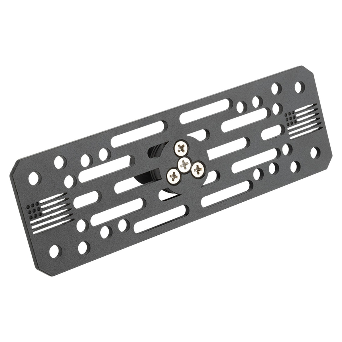 Universal Fish Finder Mount with 20mm Ball - Aluminum Marine Device Plate compatible with Garmin / Lowrance / Humminbird / Raymarine