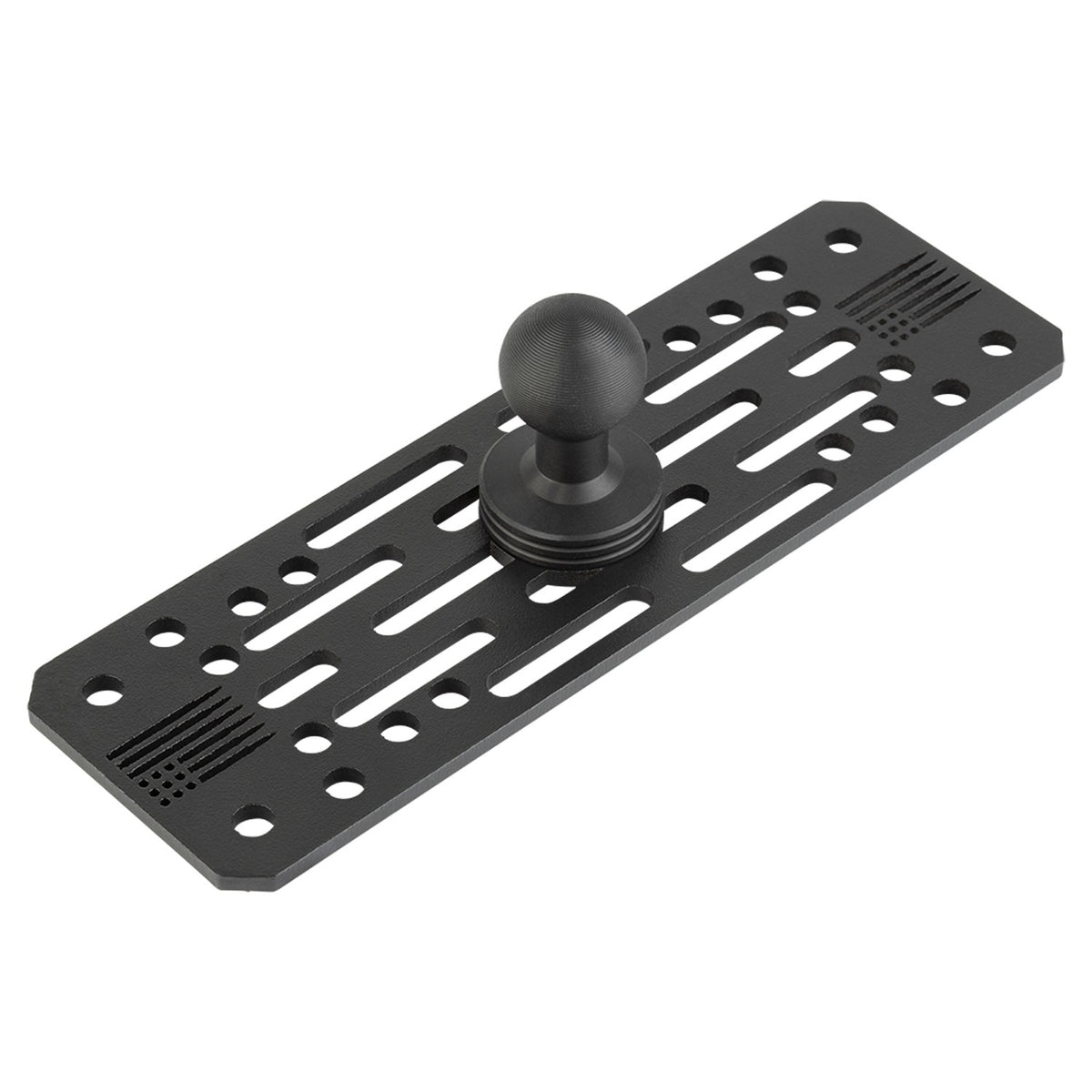 Universal Fish Finder Mount with 20mm Ball - Aluminum Marine Device Plate compatible with Garmin / Lowrance / Humminbird / Raymarine