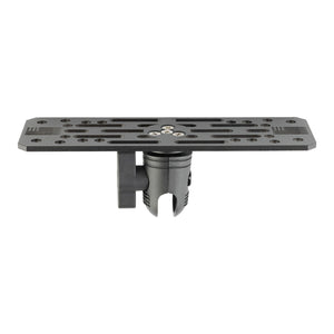 Universal Fish Finder Mount with 20mm Connector End Nubby Edition - Aluminum Marine Device Plate compatible with Garmin / Lowrance / Humminbird / Raymarine