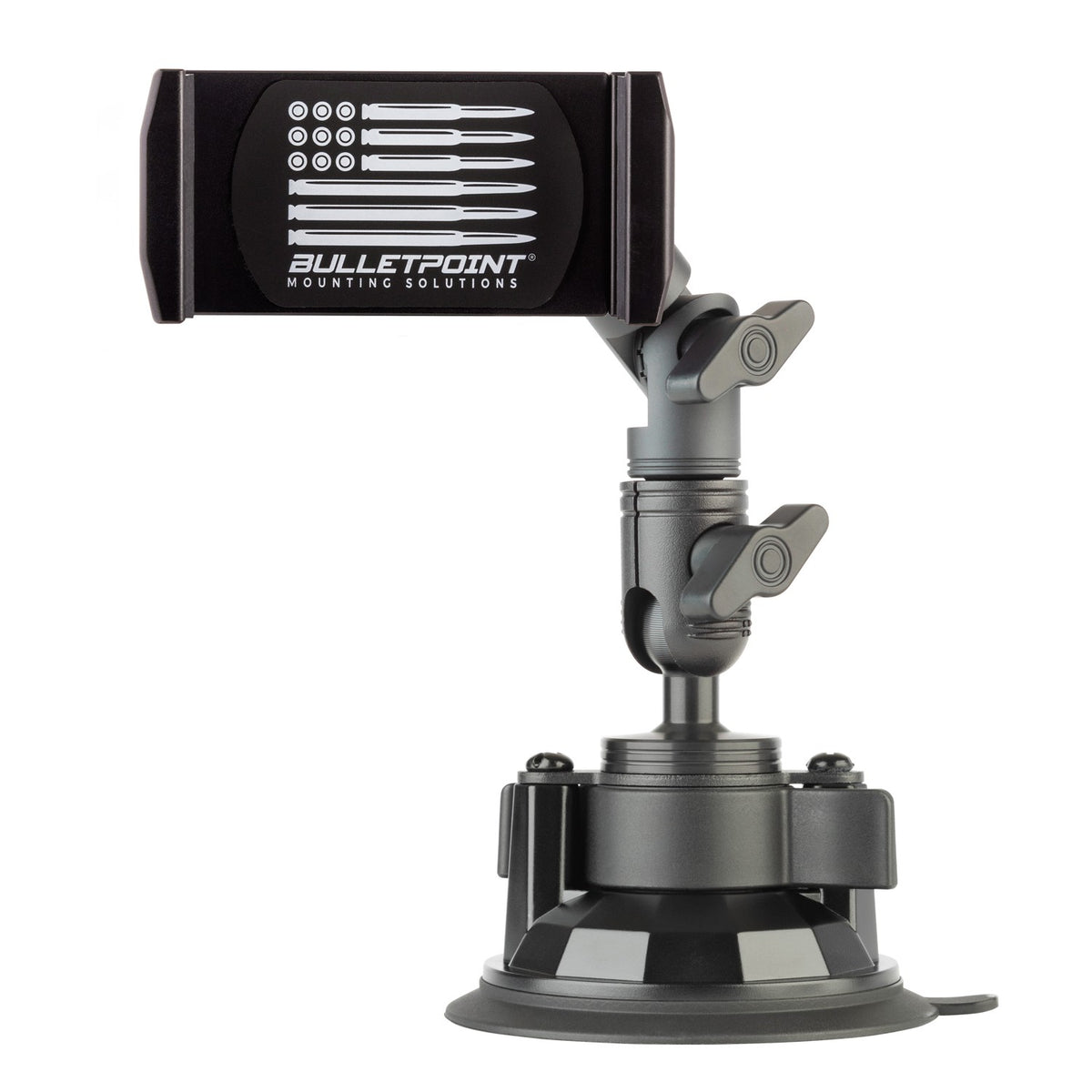 Universal Phone Holder with Articulating Mounting Arm + Suction Cup Mo ...
