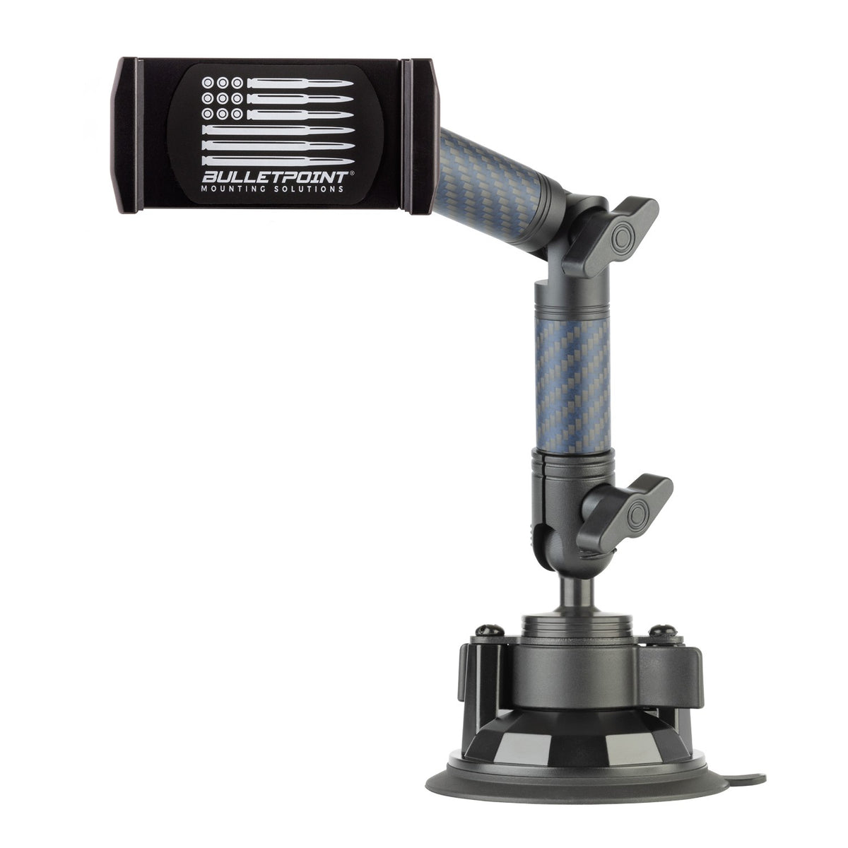 Universal Phone Holder with Articulating Mounting Arm + Suction Cup Mo ...