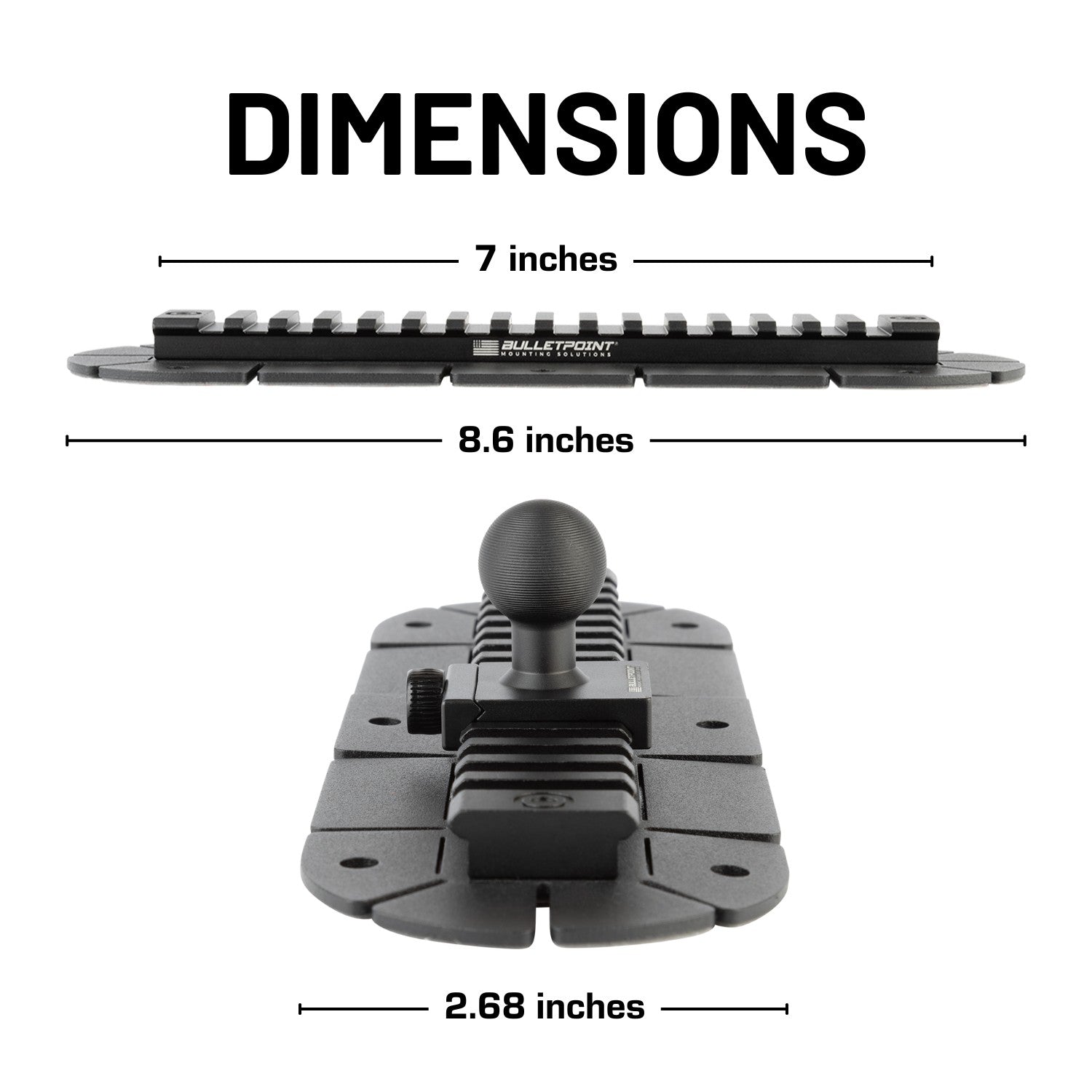 Universal Picatinny-Style Rail Mount with Flexible Attachment Base ...