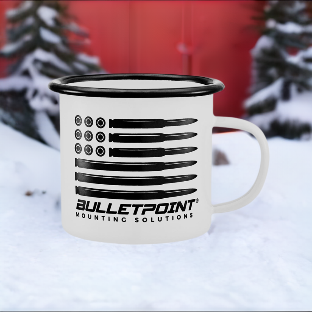 Bulletpoint 12oz Enamel Camping Mug - Bulletpoint Mounting Solutions