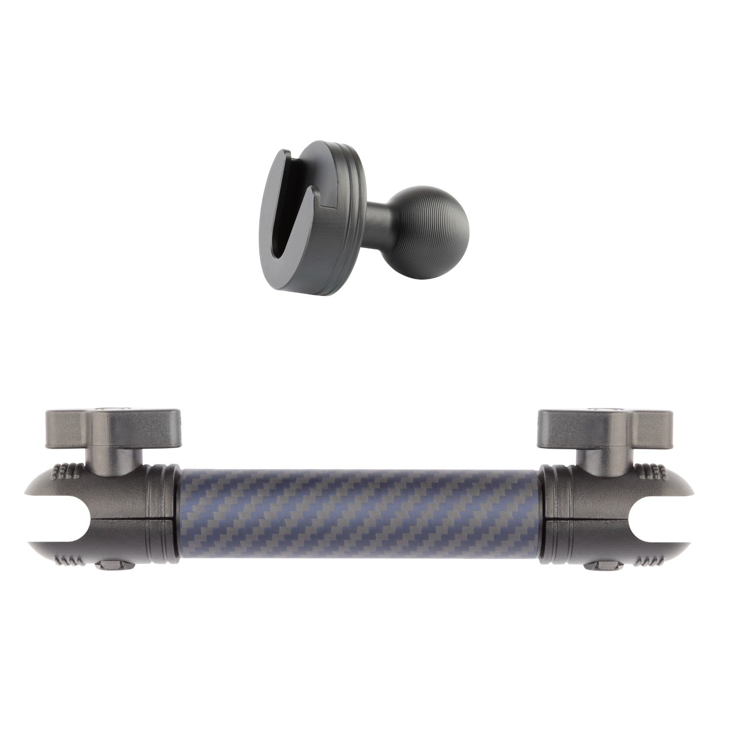 Aluminum CB Radio Holder with 20mm Ball Mount - Bulletpoint 