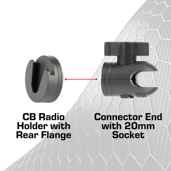 CB Radio Holder Nubby Edition - Bulletpoint Mounting Solutions