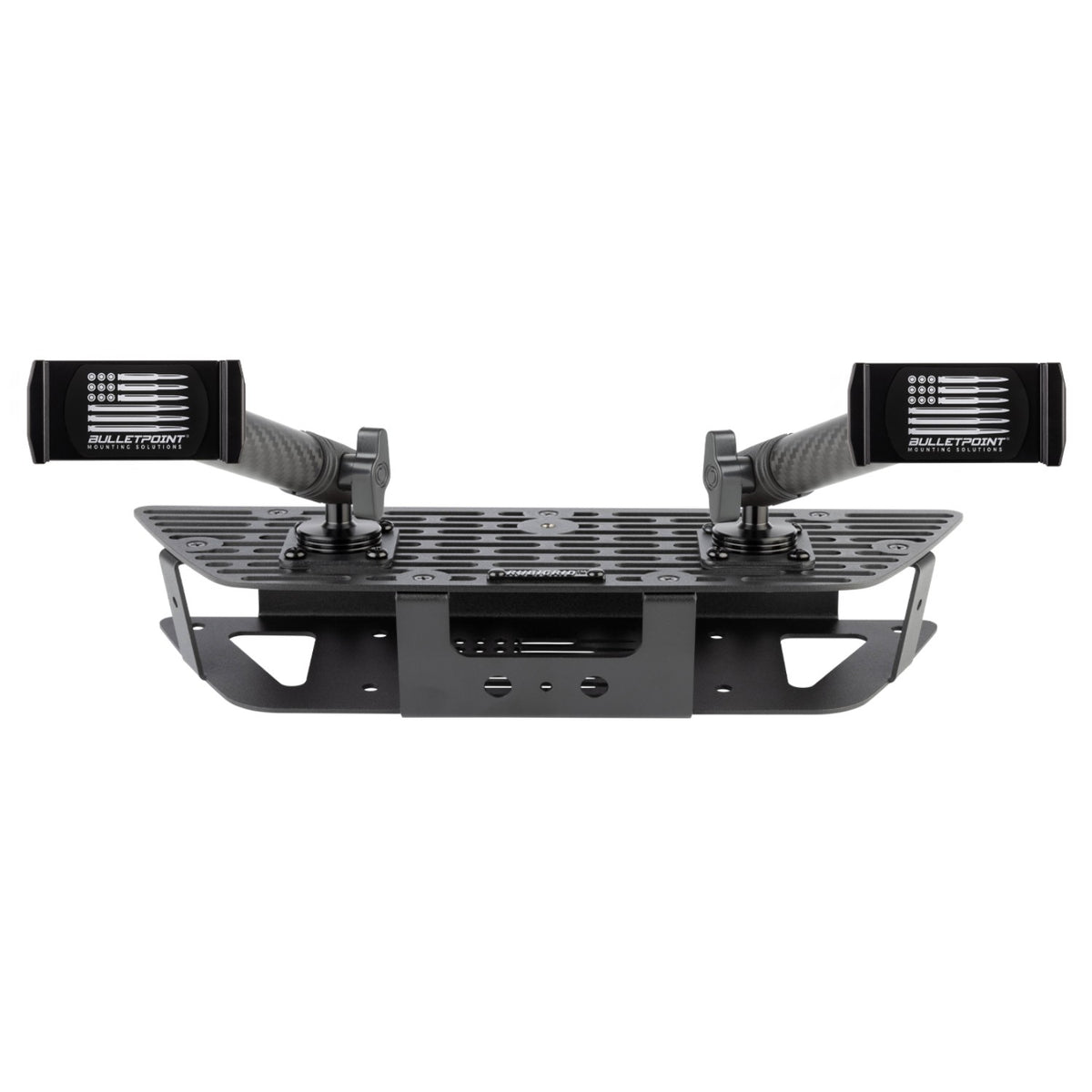 RubiGrid® GMC Sierra + Chevrolet Silverado Dash Mount with Black Arms
