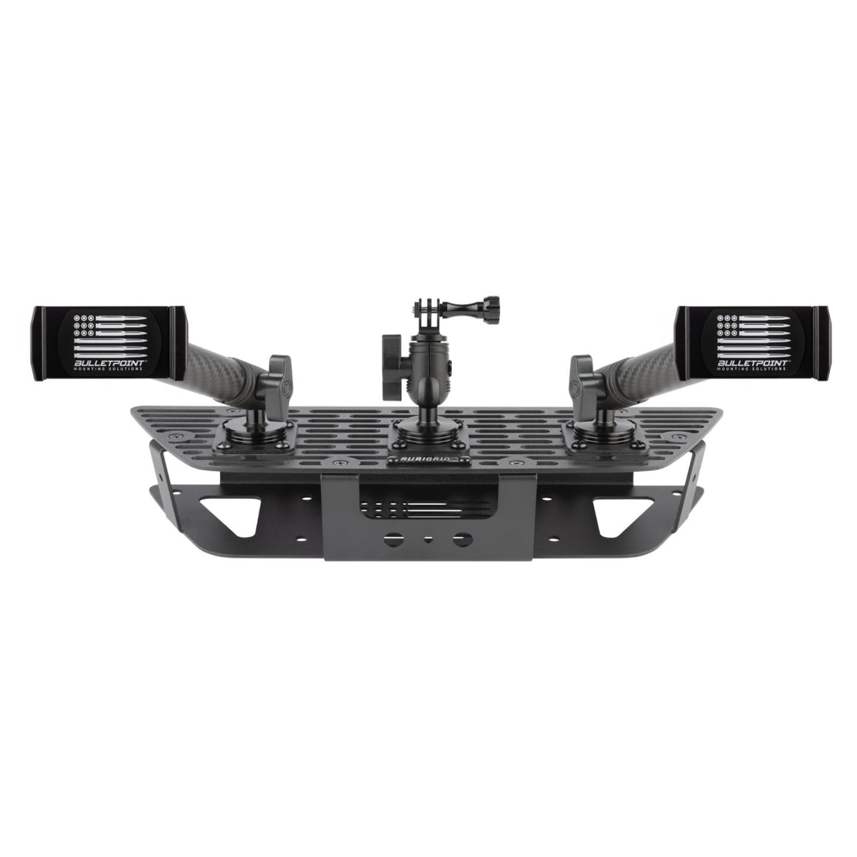 RubiGrid® GMC Sierra + Chevrolet Silverado Dash Mount with Black Arms