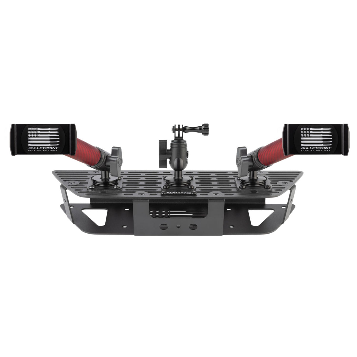 RubiGrid® GMC Sierra + Chevrolet Silverado Dash Mount with Red Arms