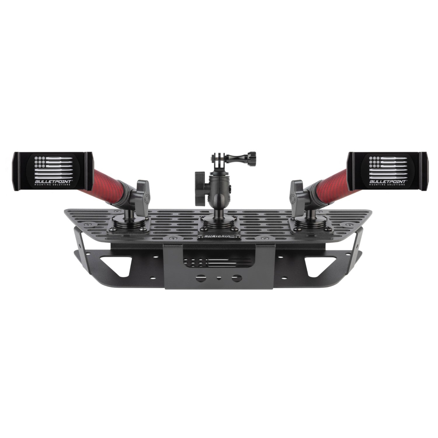 RubiGrid® GMC Sierra + Chevrolet Silverado Dash Mount with Red Arms