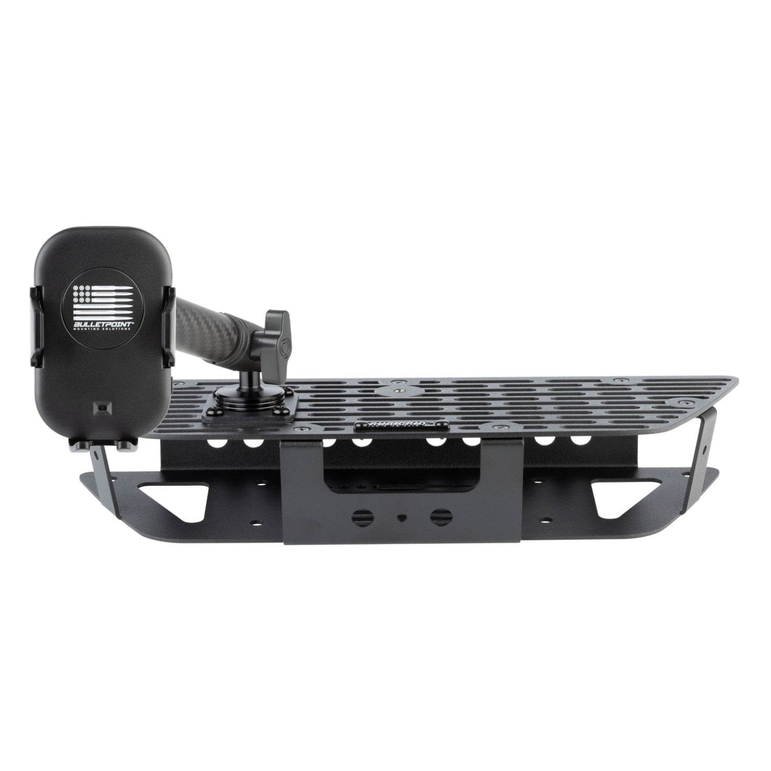 RubiGrid® GMC Sierra + Chevrolet Silverado Dash Mount with Black Arms