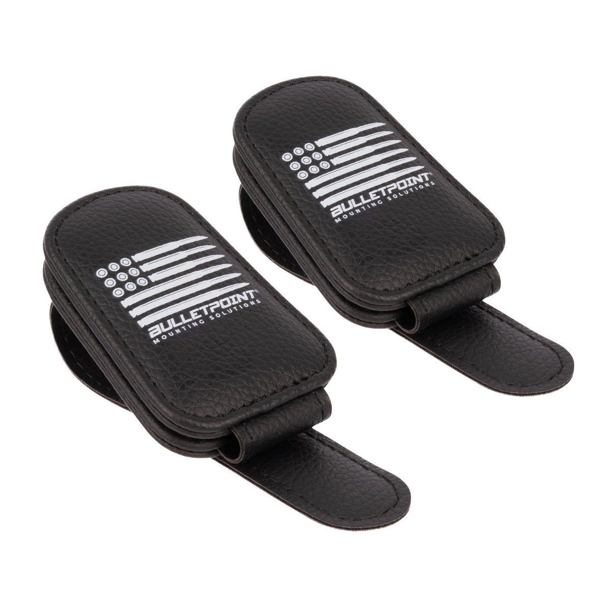 Leather Sunglasses Holder for Sun Visor with Strong Magnetic Closure