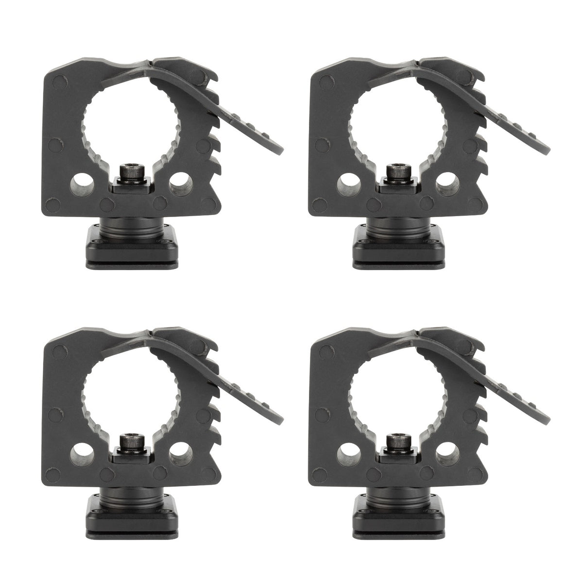 Quick Release Adjustable Clamp Mounts 1-1/4" to 1-5/8" Compatible with MOLLE Panels