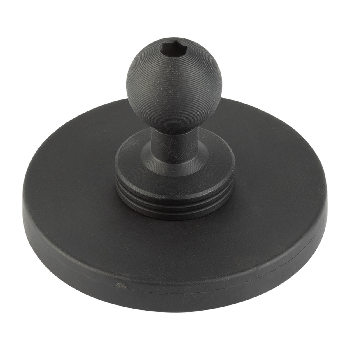 2.6-inch Diameter Round Universal Magnetic Base with 20mm Ball Mount