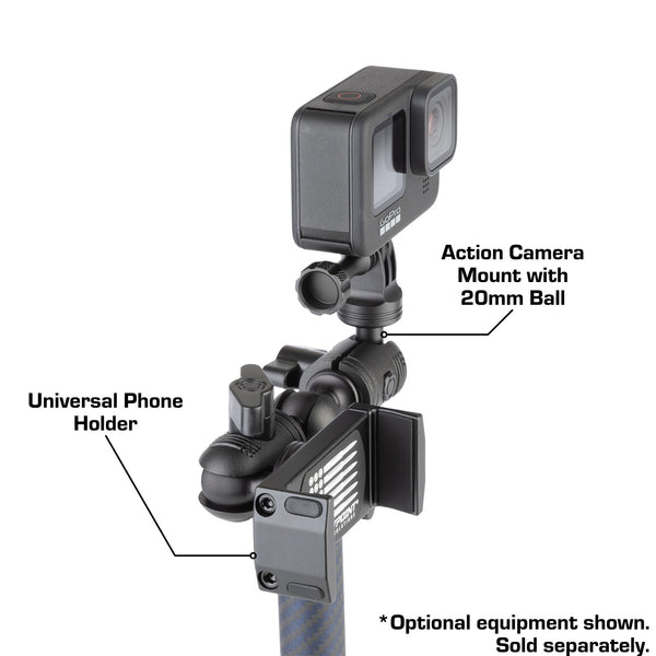 Action Camera GoPro Mount with Integrated 20mm Ball - Bulletpoint Mounting  Solutions