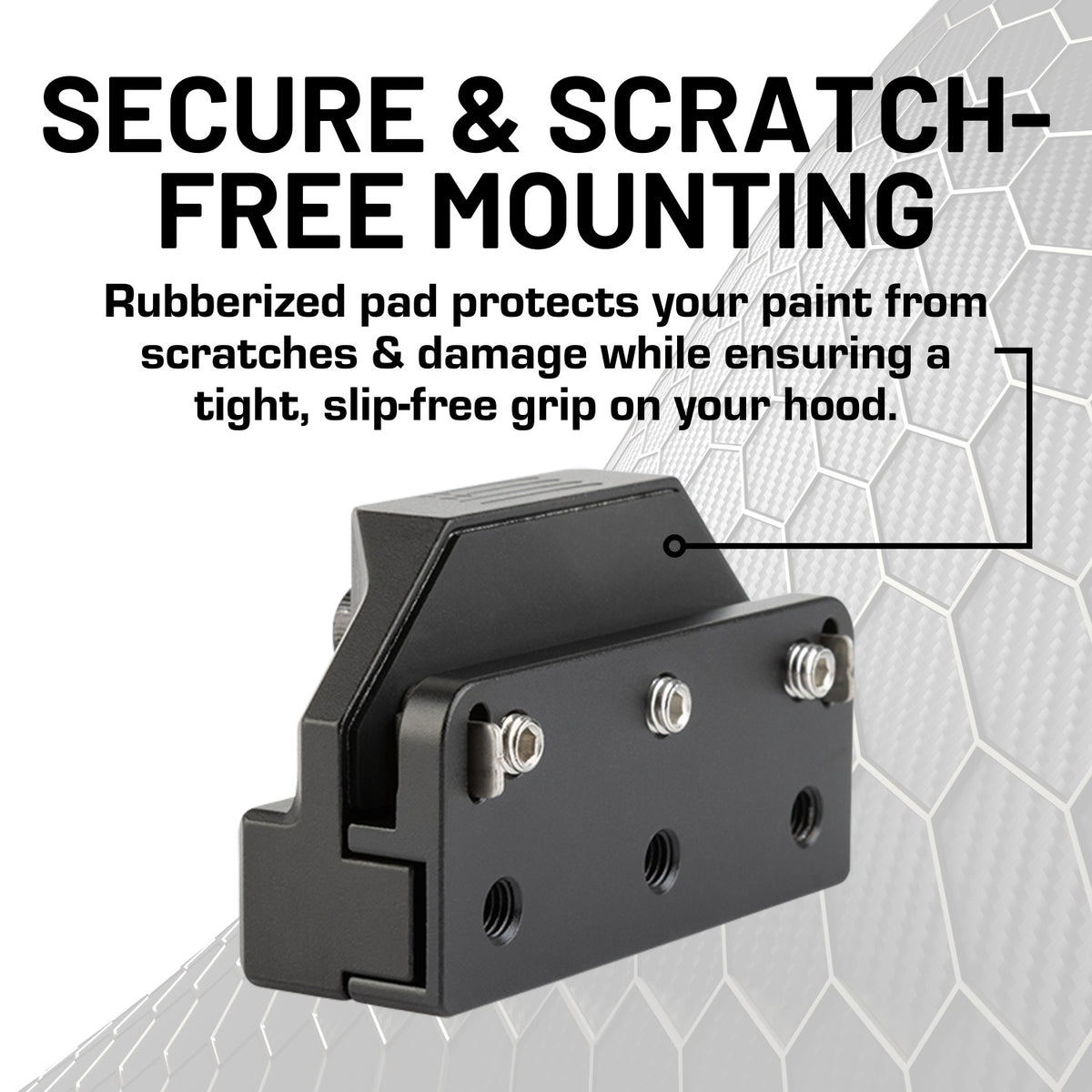 CNC Aluminum Universal Off-Road Hood-Mounted Light Brackets (Set of 2)